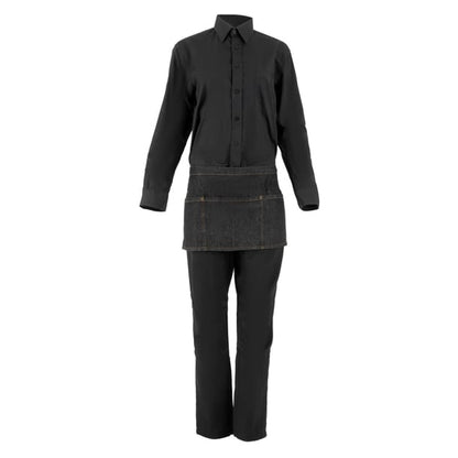 Chef Works Urban Memphis Waist Apron Black b591