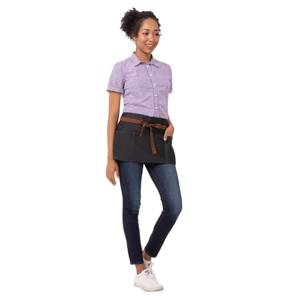 Chef Works Urban Memphis Waist Apron Indigo b592