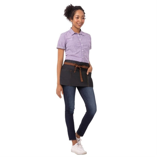 Chef Works Urban Memphis Waist Apron Indigo b592