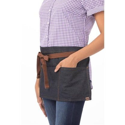 Chef Works Urban Memphis Waist Apron Indigo b592