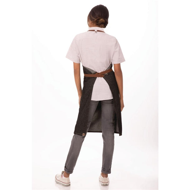 Chef Works Urban Memphis Bib Apron Black b720