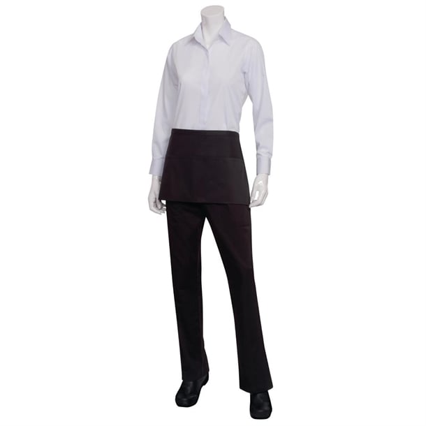 Chef Works Waist Apron Black b824