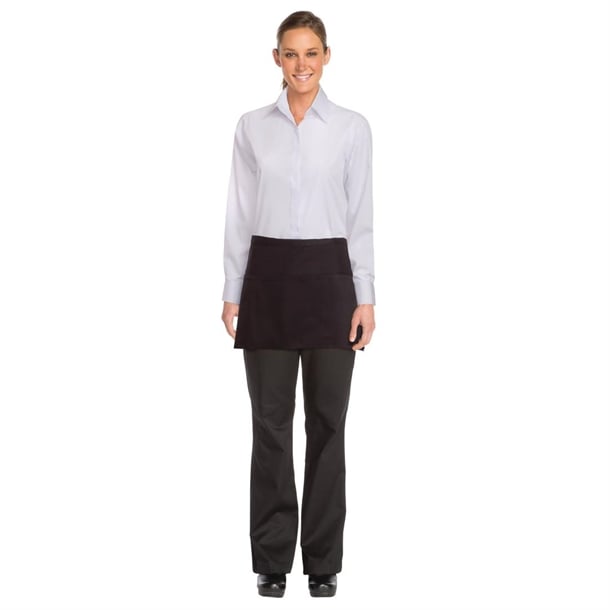 Chef Works Waist Apron Black b824