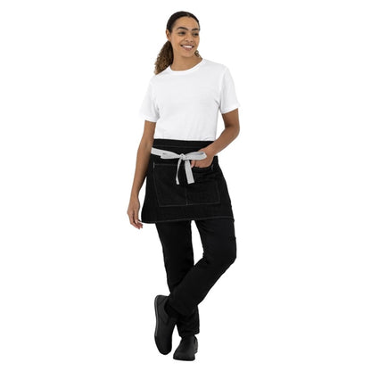 Southside Denim Waist Apron Black b995