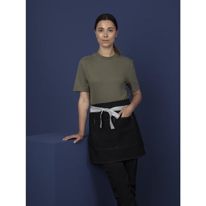 Southside Denim Waist Apron Black b995