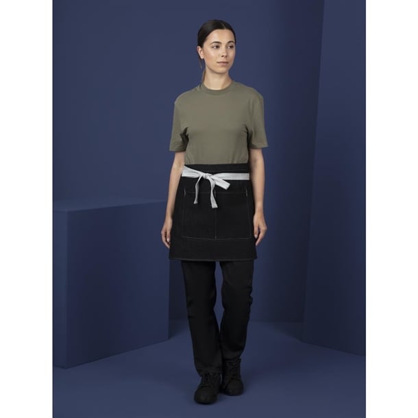 Southside Denim Waist Apron Black b995
