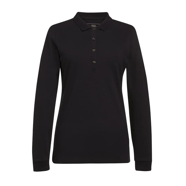 Brook Taverner Anna Women's Black Long Sleeve Polo p_ba009