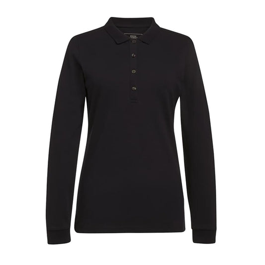 Brook Taverner Anna Women's Black Long Sleeve Polo p_ba009