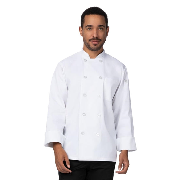Chef Works Le Mans Recycled Unisex Chef Jacket White p_ba046