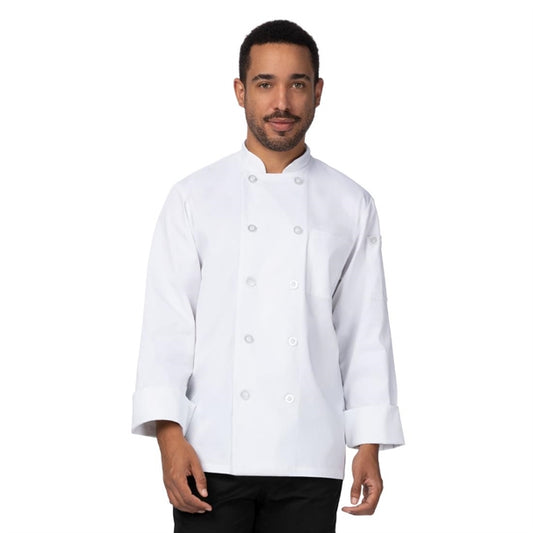 Chef Works Le Mans Recycled Unisex Chef Jacket White p_ba046