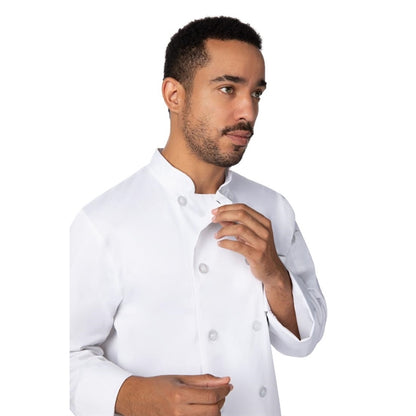 Chef Works Le Mans Recycled Unisex Chef Jacket White p_ba046