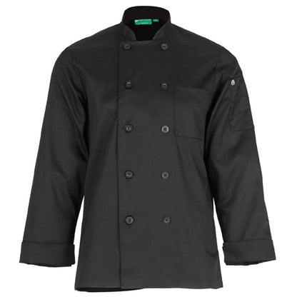 Chef Works Le Mans Recycled Unisex Chef Jacket Black p_ba047