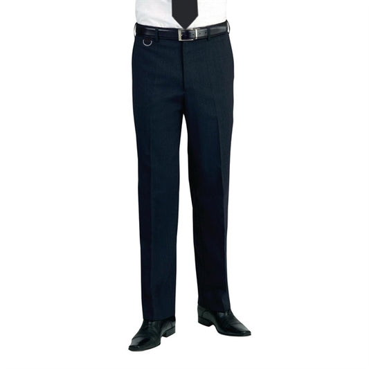 Brook Taverner Mens Long Leg Mars Black Waiting Trousers p_ba051