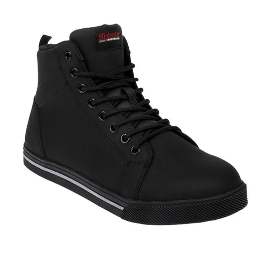 Slipbuster Microfibre Safety Hi Top Boots Matte Black 37 ba061-37