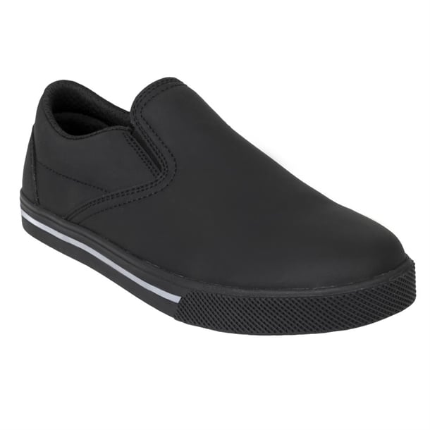Slipbuster Microfibre Slip-on Shoes Matte Black p_ba062