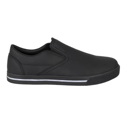 Slipbuster Microfibre Slip-on Shoes Matte Black p_ba062