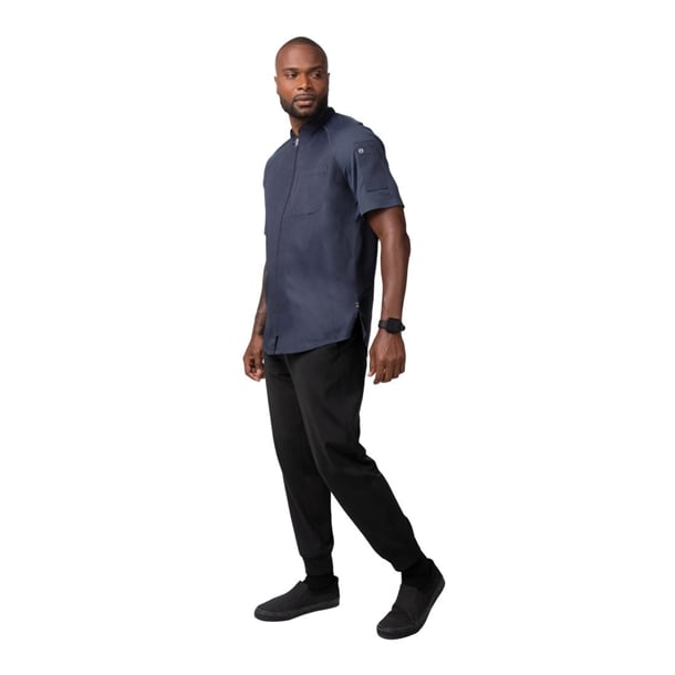 Chef Works Arcadia Flex Series Unisex Chef Jacket Grey p_ba072