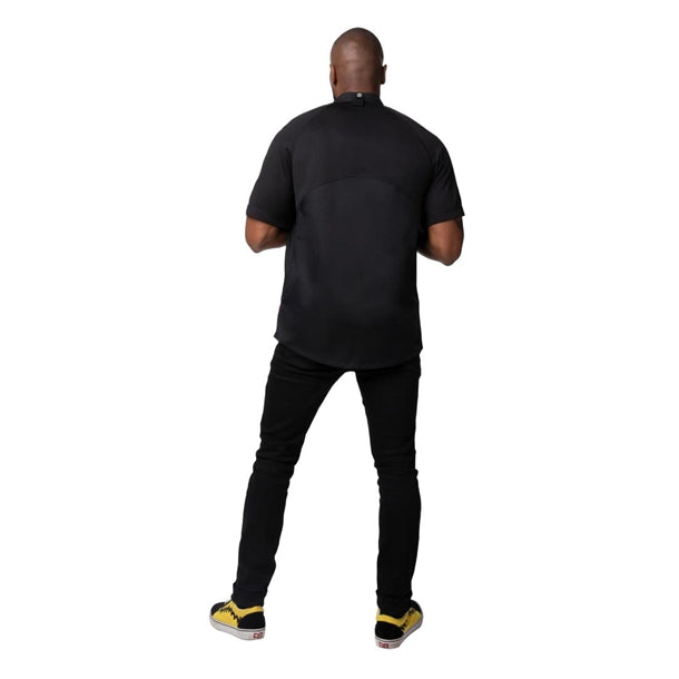 Chef Works Arcadia Sustainable Unisex Chef Jacket Black p_ba074