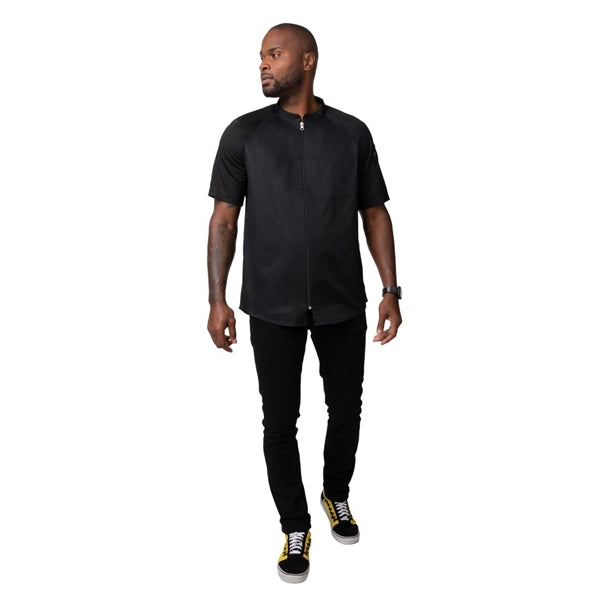 Chef Works Arcadia Sustainable Unisex Chef Jacket Black p_ba074