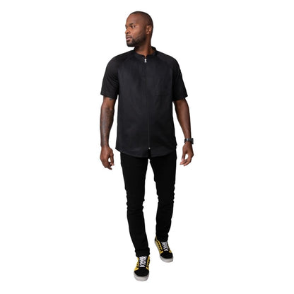 Chef Works Arcadia Sustainable Unisex Chef Jacket Black p_ba074