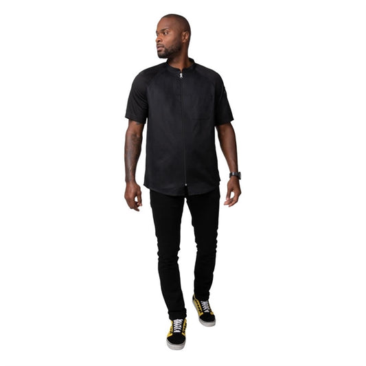 Chef Works Arcadia Sustainable Unisex Chef Jacket Black p_ba074