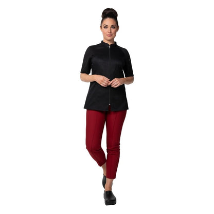 Chef Works Arcadia Sustainable Unisex Chef Jacket Black p_ba074
