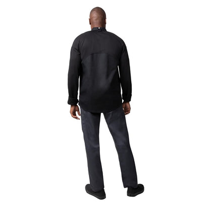 Chef Works Tulum Sustainable Unisex Chef Jacket Black p_ba075