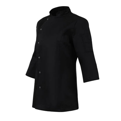 Whites Womens Fitted Chef Jacket Black p_ba110