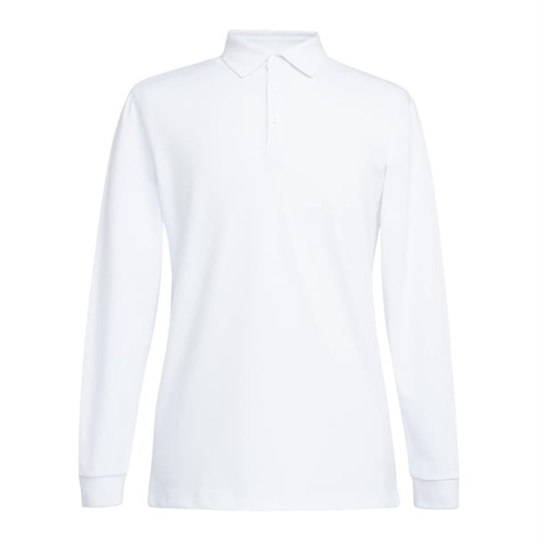 Brook Taverner Frederick Men's White Long Sleeve Polo p_ba140