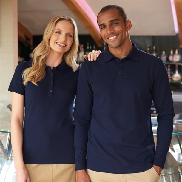 Brook Taverner Frederick Men's Navy Long Sleeve Polo p_ba142