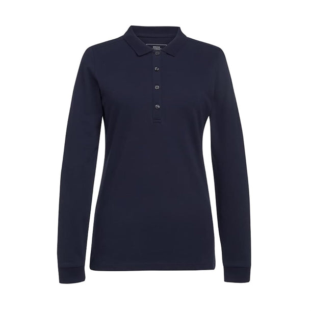 Brook Taverner Anna Women's Navy Long Sleeve Polo p_ba143