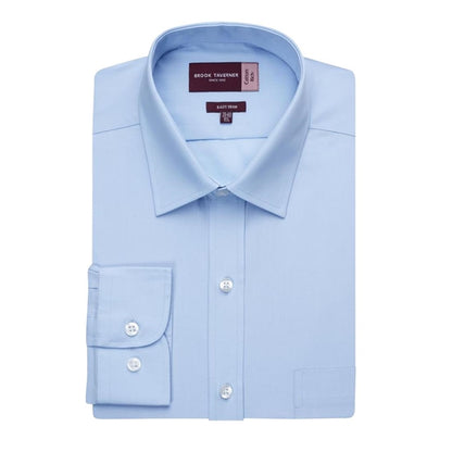 Brook Taverner Mens Long Sleeve Blue Rapino Shirt p_ba146