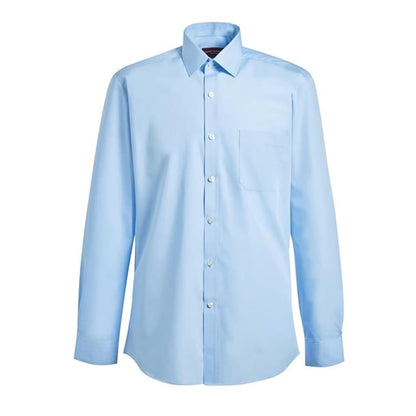 Brook Taverner Mens Long Sleeve Blue Rapino Shirt p_ba146
