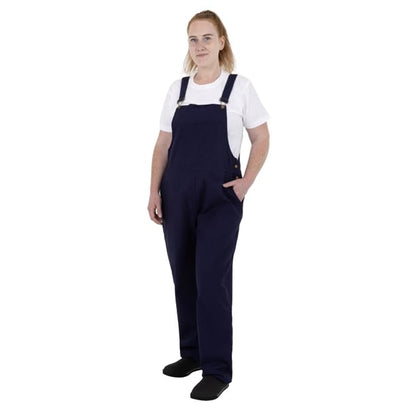 Southside Cotton Canvas Bib & Brace Dungarees Navy Blue p_ba174