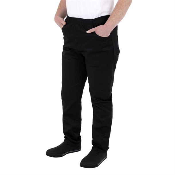 Southside Slim Fit Casual Unisex Trousers Black p_ba199