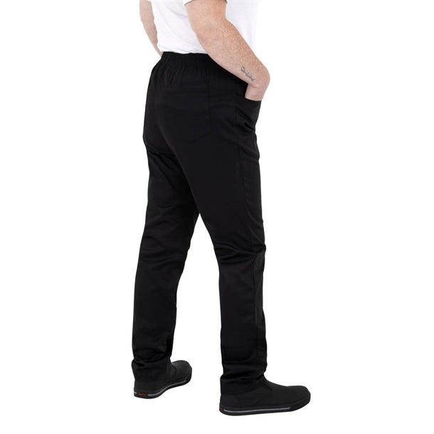 Southside Slim Fit Casual Unisex Trousers Black p_ba199