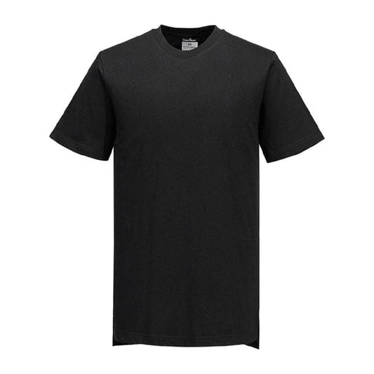 Portwest Black Chef Cotton Mesh Air T-Shirt p_ba210