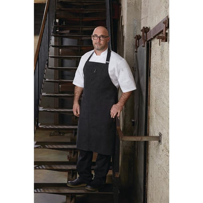 Chef Works Urban Rockford Wide Bib Apron Steel Grey bb012