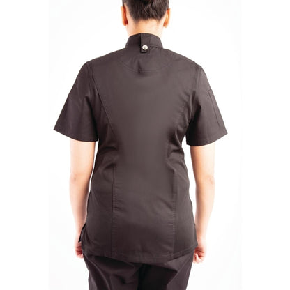 Chef Works Springfield Womens Chef Jacket Black p_bb051