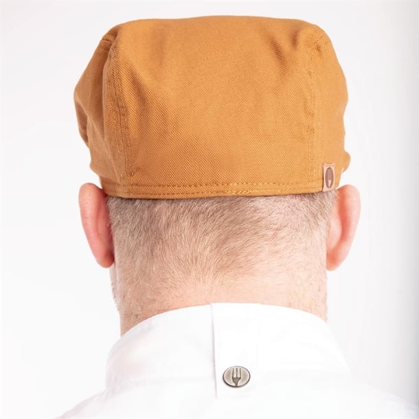 Chef Works Urban Rockford Pigment Dye Canvas Flat Cap Nutmeg p_bb054