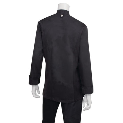 Chef Works Hartford Womens Chef Jacket Black p_bb090
