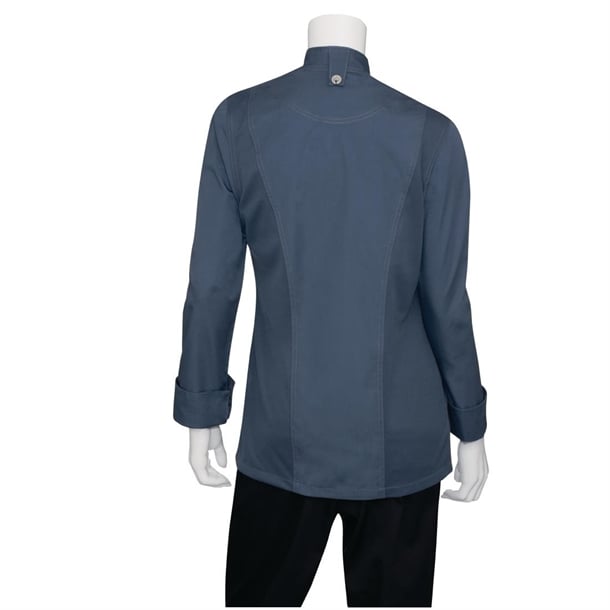 Chef Works Hartford Womens Chef Jacket Blue p_bb091