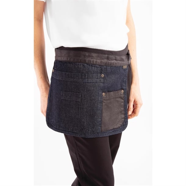 Chef Works Urban Indy Hipster Apron Navy/Black bb253