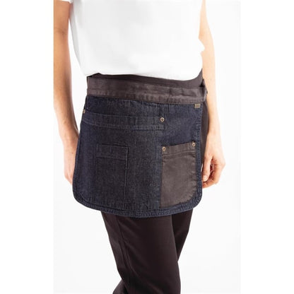Chef Works Urban Indy Hipster Apron Navy/Black bb253
