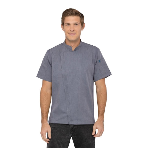 Chef Works Springfield Unisex Chef Jacket Ink Blue p_bb267
