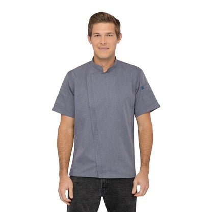 Chef Works Springfield Unisex Chef Jacket Ink Blue p_bb267