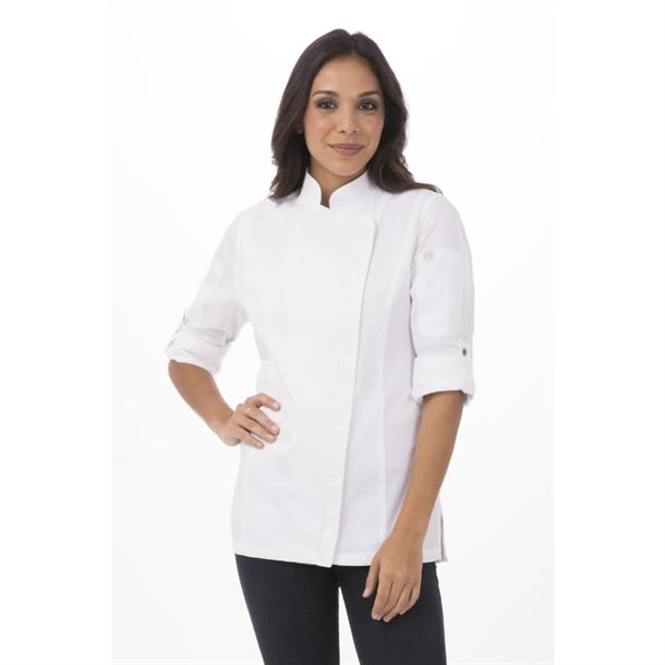 Chef Works Urban Hartford Womens Chef Jacket White p_bb271