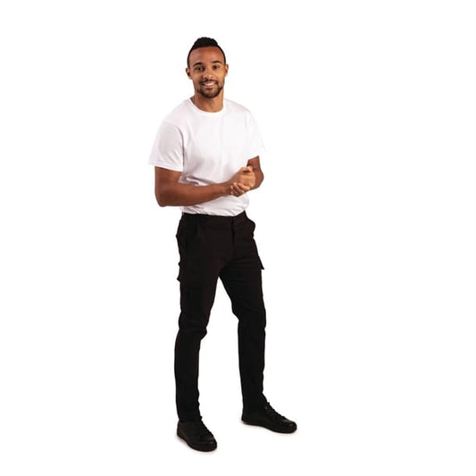 Stretch Slim Combat Trousers Black p_bb463