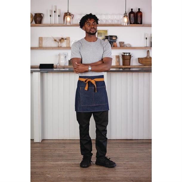 Southside Denim Waist Apron Blue bb465