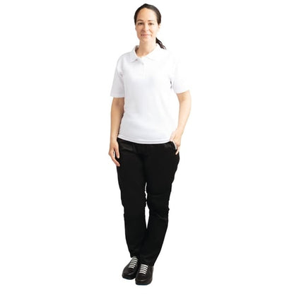 Ladies Polo Shirt White p_bb473